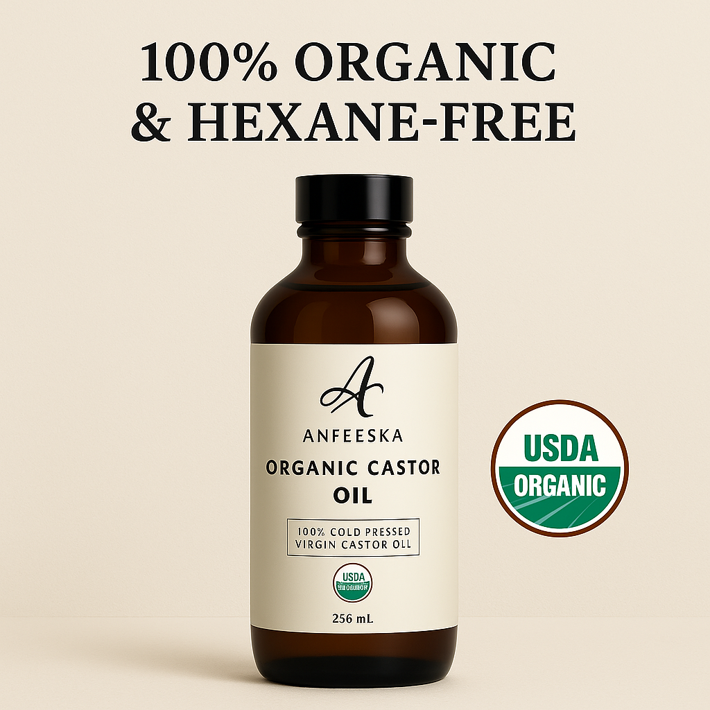 Anfeeska Organic Castor Oil 236ml