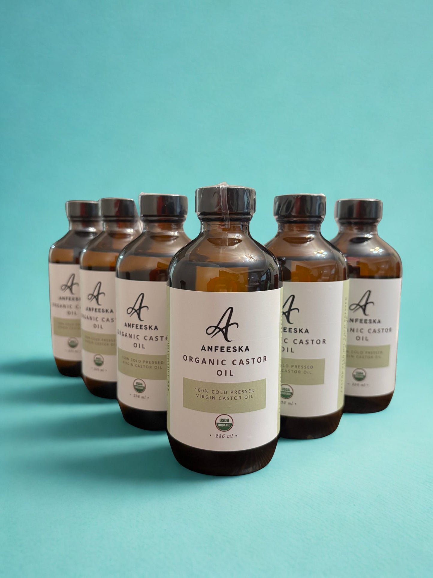 Anfeeska Organic Castor Oil 236ml